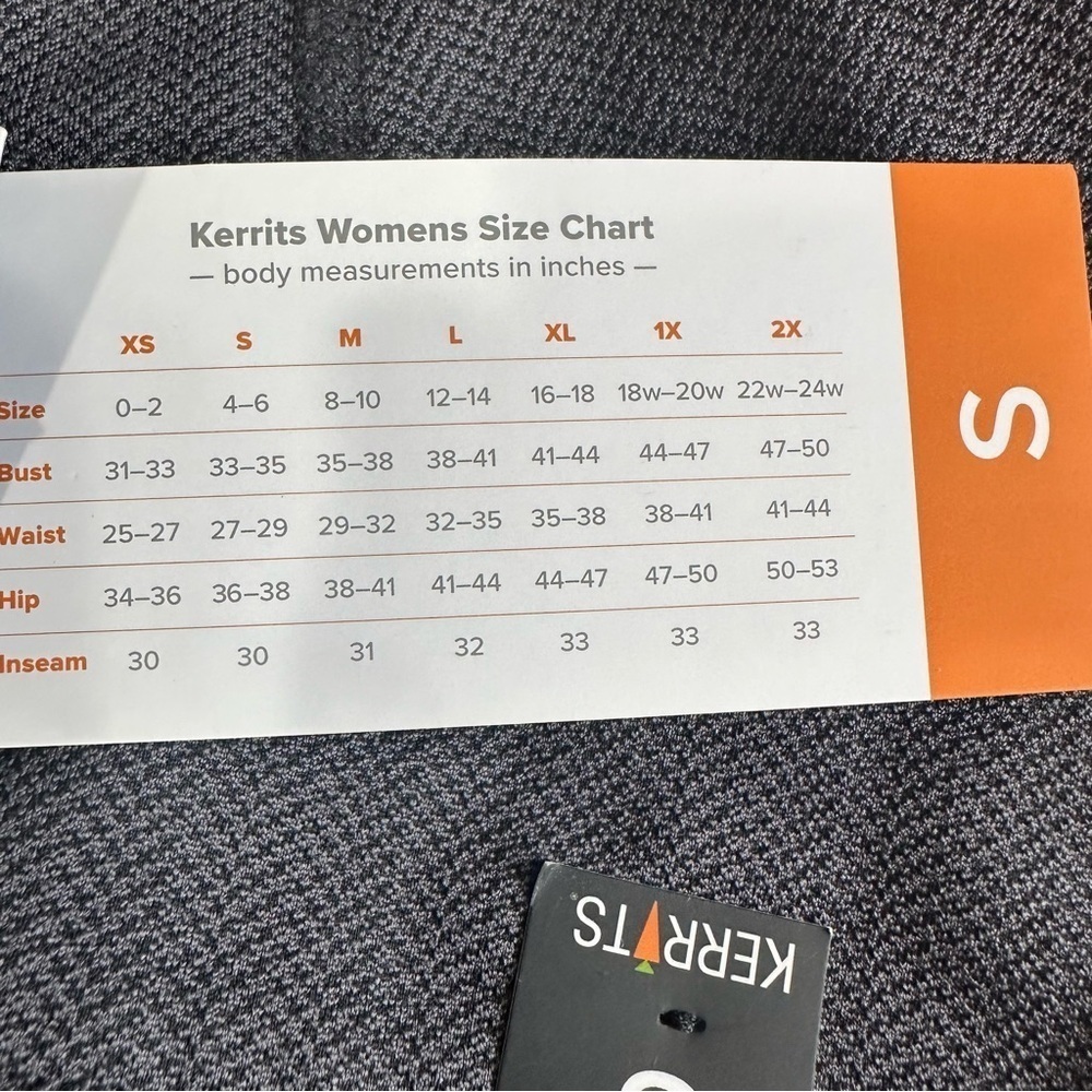 Kerrits Fleece Lite II Knee Patch Tight Women's Sm Peppercorn Gray USA Made NWT - Picture 7 of 7